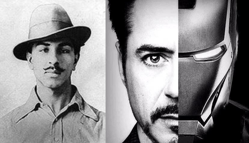 Iron man and Bhagat Singh